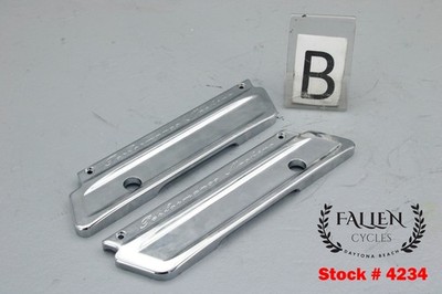 2004 Harley Touring PERFORMANCE MACHINE Saddlebag Latch Faceplate Set #4234