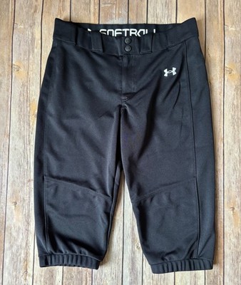 Girls' Under Armour Utility Black Softball Pants Size Large