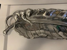 LARGE ARTHUR COURT Monkey On Banana Leaf Serving Tray 1999
