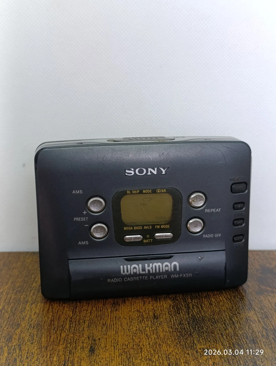 Walkman Sony WM-FX877 – Bleu – Parfait état – Courroie Neuve – Radio AM/FM