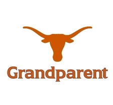 Texas Longhorns Car Magnet Grandparent NCAA Football Die Cut Laminated