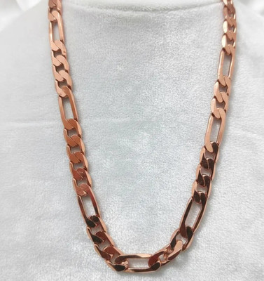 Pure Copper Chain Necklace for Men Women | Handmade Heavy Link Statement Jewelry