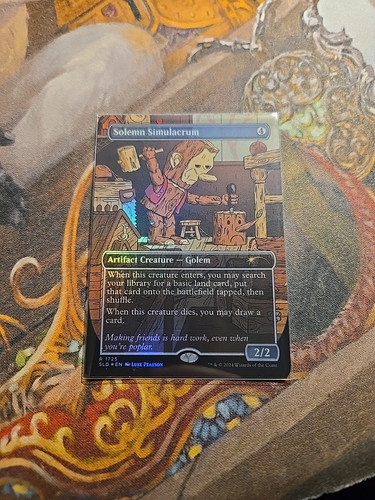 Solemn Simulacrum Borderless Foil MTG Secret Lair - Pack Fresh - - Bild 1 von 2
