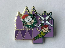 2022 LR Pin It’s A Small World Holiday Mystery Goofy & Peter Pan Disney Pin