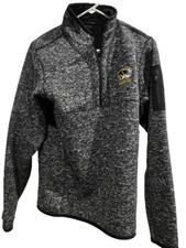 Antigua Mizzou University of Missouri Black Sweatsh Mens 1/4 Zip Sz Small