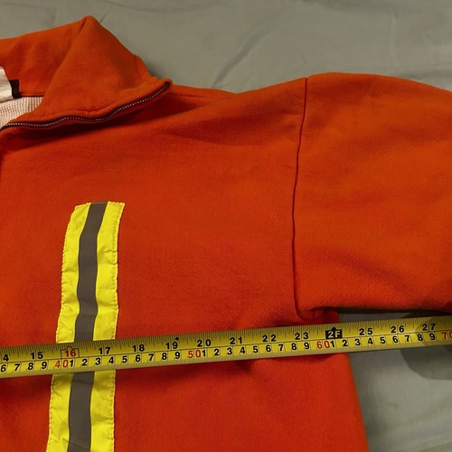 Vintage Amtrak Employee Safety Orange Zip-Up Jacket Size XL - Picture 14 of 16