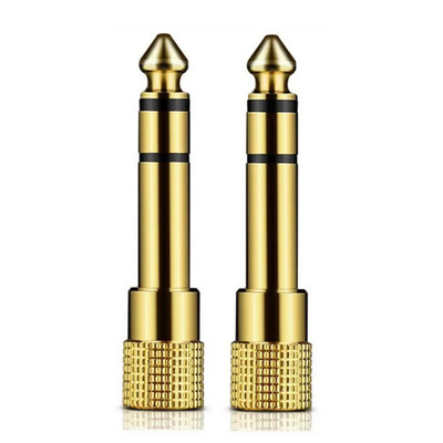 6.3mm 1/4'' Male plug to 3.5mm 1/8'' Female Jack Stereo Headphone Audio Adapter