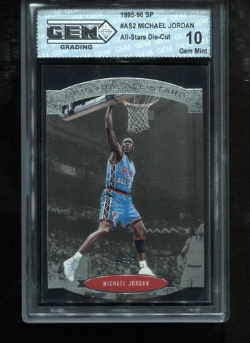 Michael Jordan 1995-96 SP All-Stars Die-Cut #AS2 NBA Chicago Bulls GEM MINT 10