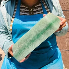 7.85LB Natural green strawberry quartz crystal freeform mineral healing decor