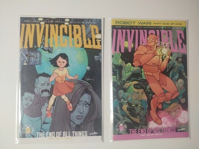 Invincible # 141 & 142  VF-NM 1st Print  Robert Kirkman  Ottley  Death  Omni-Man