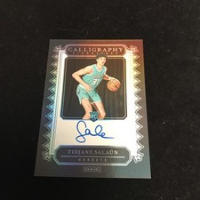 Tidjane Salaun 2024-25 Panini Noir RC Rookie Calligraphy Auto #CAL-TID (c)