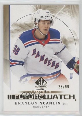 2024 SP Authentic Future Watch Limited Gold 28/99 Brandon Scanlin Rookie RC 1e7g