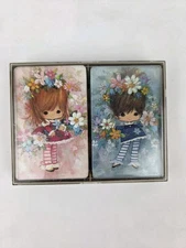 Vintage American Greetings Corp Playing Cards 250 PC 60's "Big Eyes" Double Pack