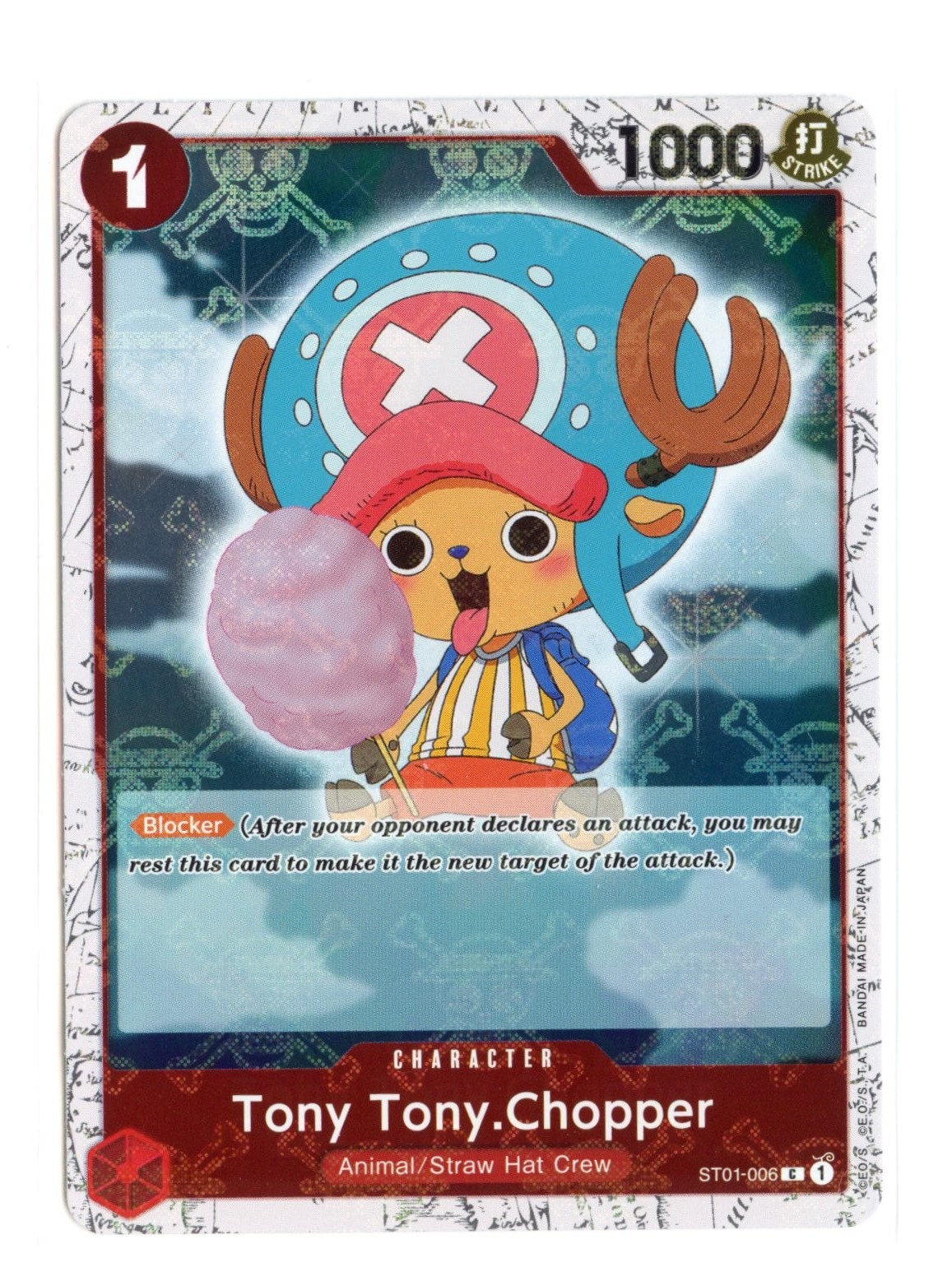 Tony Tony.Chopper Jolly Roger Foil ST01-006 C One Piece Premium Booster ...