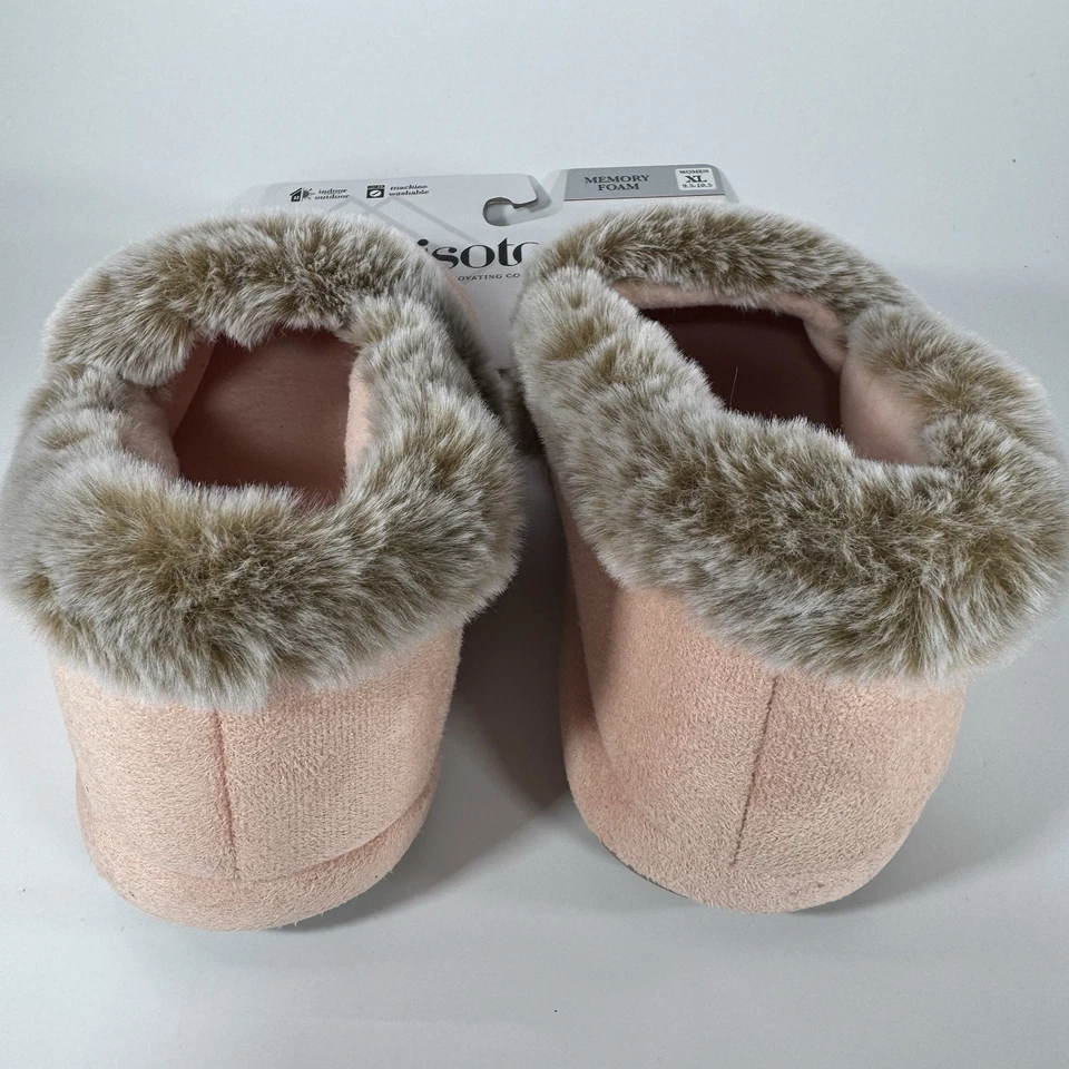 Zapatillas Isotoner Mujer XL 9.5-10.5 Rosa Espuma con Memoria Noche Arena Lavables Nuevas en Caja Foto 4 de 4