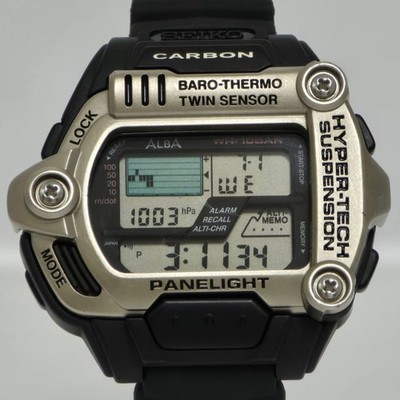 Seiko Alba Hyper Tech W780-5A00 Twin Sensor Digital Watch New Battery