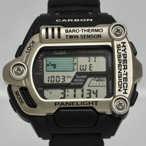 Seiko Alba Hyper Tech W780-5A00 Twin Sensor Digital Watch New Battery
