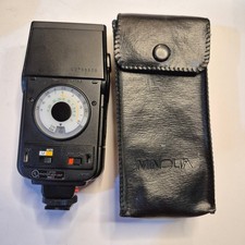 Minolta Auto 128 Shoe Mount Flash w/ Clean battery compartment 