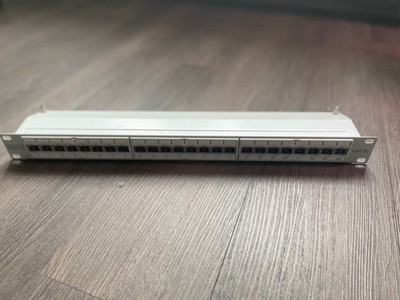DIGITUS Cat 6A Class E 24-port Patchpanel RJ45 geschirmt 1 HE