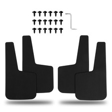 4pcs Black Mud Flaps Universal Rubber Splash Guards For Car Pickup Truck Suv 4pcs Black Mud Flaps Universal Rubber Splash Guards For Car Pickup Truck Suv