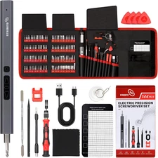 Mini Electric Screwdriver Set 144-Piece Electric Precision Screwdriver, 3.7V Pow