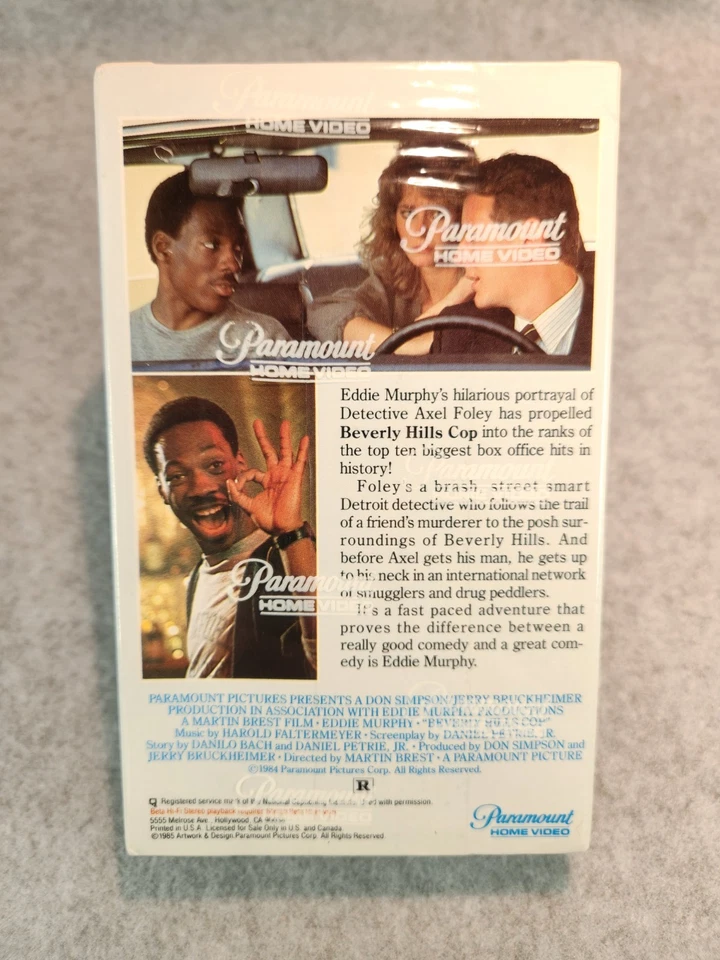BEVERLY HILLS COP FIRST PRINT WATERMARKS RARE Sealed BETA (Not VHS) Eddie Murphy - Image 2 of 4