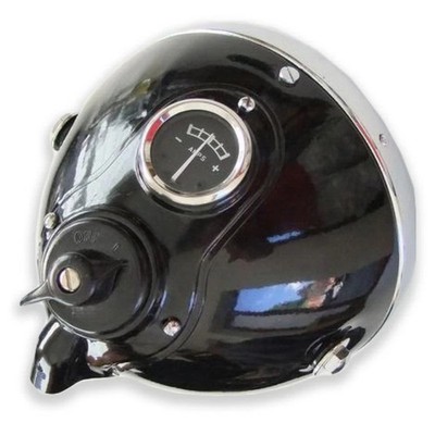 Lucas Typ 7 '' Scheinwerfer Schwarz Für Bsa-Triumph Ajs Matchless Klassisch