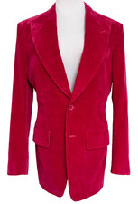 NWT Tom Ford Atticus Raspberry Red Velvet Evening Dinner Jacket 46 US 36 $6790