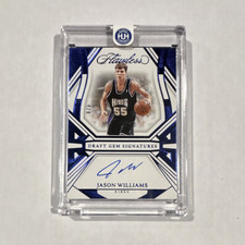 Panini Flawless 2023 -24 Draft Gem Signatures Gold Jason Williams Kings Auto /08