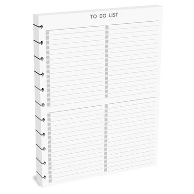 11 Disc Letter Size To-Do List Refill, 50 Sheets, Discbound Notebook Inserts,...