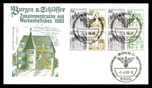 Mayfairstamps Germany FDC 1980 Castles Combo First Day Cover aaw_53381