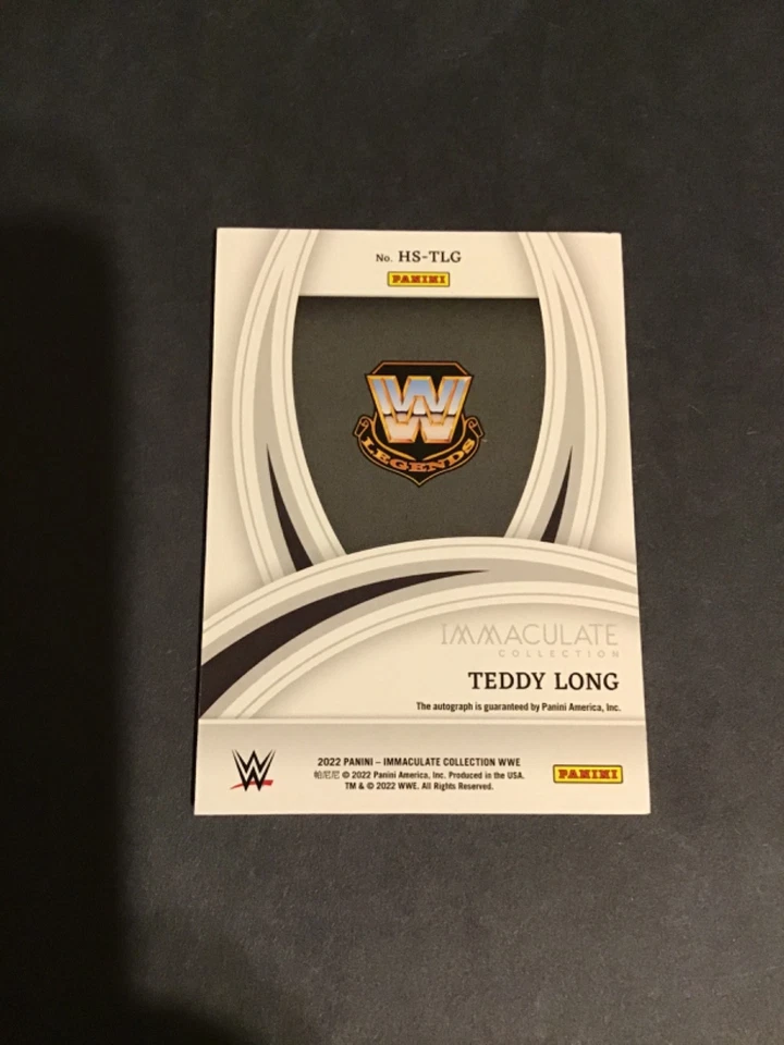 2022 Immaculate Teddy Long Heralded Signatures Auto /99 NM-NMMT WWE - Image 2 of 2