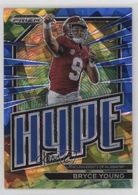 2023 Panini Prizm Draft Picks Hype Blue Ice 70/99 Bryce Young Rookie RC rw6