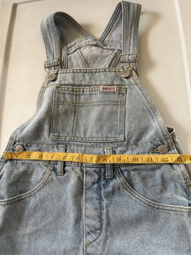 Vintage Guess Overalls Girls 7(S) Light Wash Denim Jeans Youth 90s 80s Retro - Picture 9 of 12