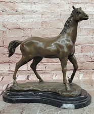 Bronze Arabian Stallion Showpiece Sculpture by P.J. Mene Home Office Decor