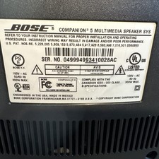 Bose Companion 5 Multimedia Speaker System