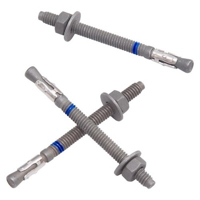 1/4'' x 3-1/4'' Concrete Anchors (20 Pack) 1/4 inch Wedge Anchors Bolts Hot Dip...