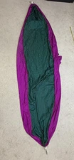 Travel Hammock Purple and Green
