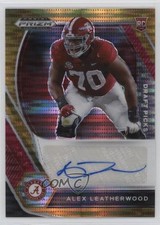 2021 Panini Prizm Draft Picks Orange Pulsar /49 Alex Leatherwood Rookie Auto RC