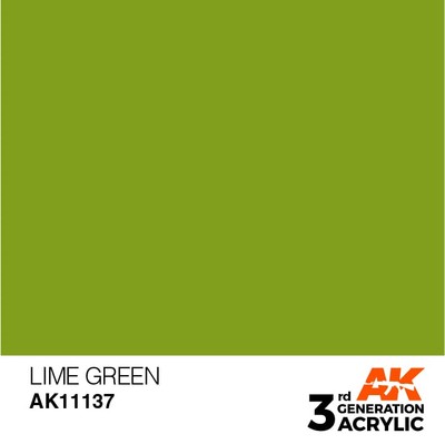 AK INTERACTIVE 11137 3GA LIME GREEN (STANDARD) 17ml