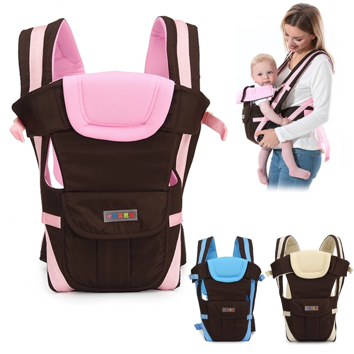 Newborn Infant Baby Carrier Breathable Ergonomic Adjustable Wrap Sling Backpack