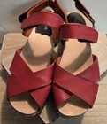 Swedish Hasbeens Sky High Wooden Clogs Sandals Wood Shoes Merci Womens 37 7/7.8 — photo 2