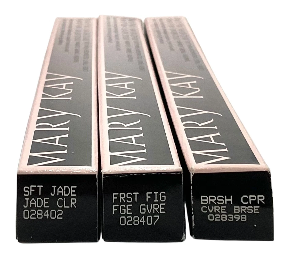 Set of 3 Mary Kay Shadow & Line Eye Duo Copper, Jade & Forest New Damaged Box - Image 2 of 3