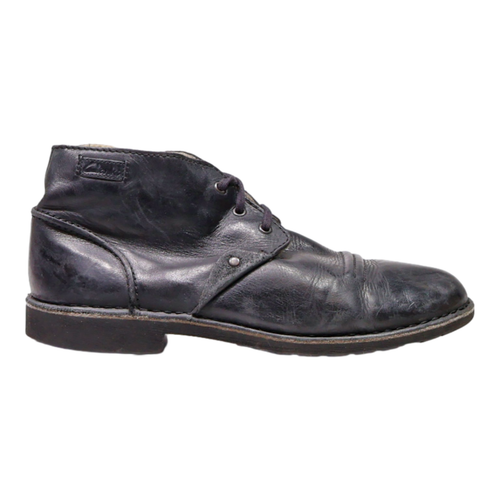 Clarks Stiefeletten Schwarz Leder Herren UK 10