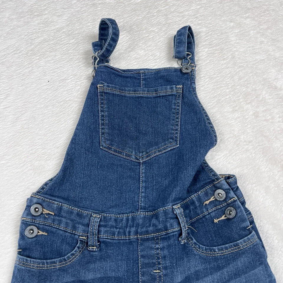 Pantalones Cortos Wrangler Jóvenes Niños 10R Azul Denim Bolsillos con Botones Exterior Foto 3 de 4
