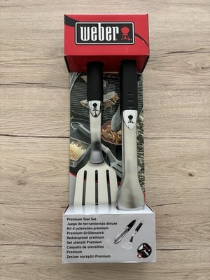 Weber Premium Grillbesteck Kompakt 2-teilig, Edelstahl, neu und OVP