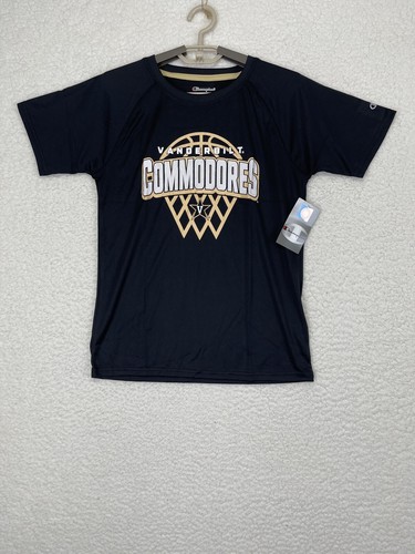 Champion Shirt Vanderbilt Commodores Large L Black % 100 Polyester