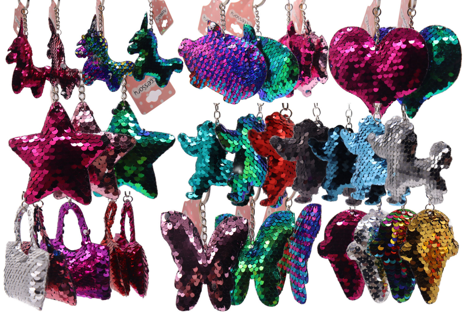SEQUIN KEYRING/BAG ACCESSORY - Picture 2 of 33