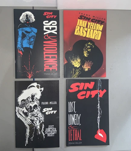 Sin City comic book lot of (4) Comic Set mixed comics Frank Miller