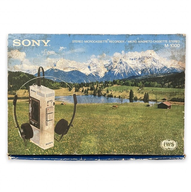Sony M1000 Stereo Microcassettecorder Palm Recorder for Parts Repair